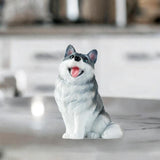 Dog Statue Mini Resin Animal Figures for Centerpiece Office Living Room Erha