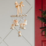 2024 Christmas Bells Hanging Ornaments Pendant Drop for Porch Office Wedding