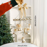 2024 Christmas Bells Hanging Ornaments Pendant Drop for Porch Office Wedding