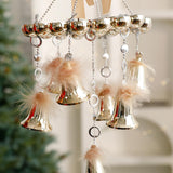 2024 Christmas Bells Hanging Ornaments Pendant Drop for Porch Office Wedding