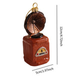 Christmas Tree Hanging Ornament Christmas Decoration for Holiday Porch Hotel Record Player