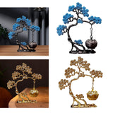 Pine Tree Incense Holder Hanging Incense Burner for Bedroom Meditation Study Blue