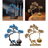 Pine Tree Incense Holder Hanging Incense Burner for Bedroom Meditation Study Blue