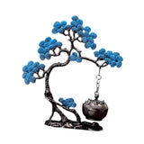 Pine Tree Incense Holder Hanging Incense Burner for Bedroom Meditation Study Blue