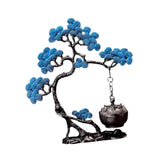 Pine Tree Incense Holder Hanging Incense Burner for Bedroom Meditation Study Blue