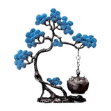 Pine Tree Incense Holder Hanging Incense Burner for Bedroom Meditation Study Blue