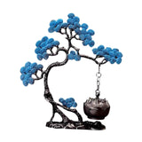 Pine Tree Incense Holder Hanging Incense Burner for Bedroom Meditation Study Blue