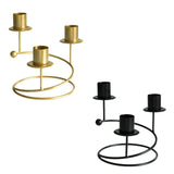 Candelabra Candle Holder Pillar Candles Holder for Decorating Tabletop Party golden