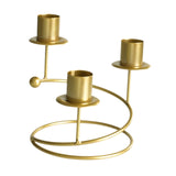 Candelabra Candle Holder Pillar Candles Holder for Decorating Tabletop Party golden