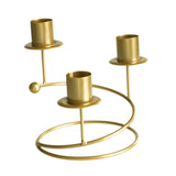 Candelabra Candle Holder Pillar Candles Holder for Decorating Tabletop Party golden