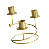 Candelabra Candle Holder Pillar Candles Holder for Decorating Tabletop Party golden