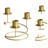 Candelabra Candle Holder Pillar Candles Holder for Decorating Tabletop Party golden