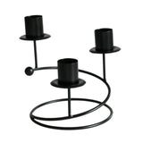 Candelabra Candle Holder Pillar Candles Holder for Decorating Tabletop Party black