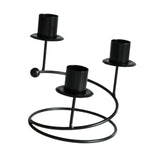 Candelabra Candle Holder Pillar Candles Holder for Decorating Tabletop Party black