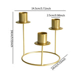 Pillar Candle Holder Candelabra Candle Holder for Centerpiece Holiday Table gold