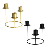 Pillar Candle Holder Candelabra Candle Holder for Centerpiece Holiday Table gold