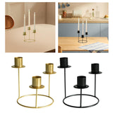 Pillar Candle Holder Candelabra Candle Holder for Centerpiece Holiday Table gold