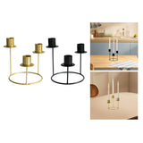 Pillar Candle Holder Candelabra Candle Holder for Centerpiece Holiday Table gold