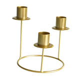 Pillar Candle Holder Candelabra Candle Holder for Centerpiece Holiday Table gold