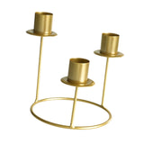 Pillar Candle Holder Candelabra Candle Holder for Centerpiece Holiday Table gold