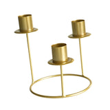 Pillar Candle Holder Candelabra Candle Holder for Centerpiece Holiday Table gold