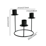 Pillar Candle Holder Candelabra Candle Holder for Centerpiece Holiday Table black