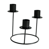 Pillar Candle Holder Candelabra Candle Holder for Centerpiece Holiday Table black