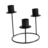 Pillar Candle Holder Candelabra Candle Holder for Centerpiece Holiday Table black