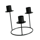 Pillar Candle Holder Candelabra Candle Holder for Centerpiece Holiday Table black