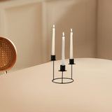 Pillar Candle Holder Candelabra Candle Holder for Centerpiece Holiday Table black