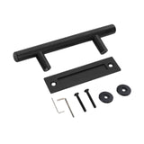 12inch Sliding Barn Door Handle Set Sturdy Simple Assembly Flush Finger Pull