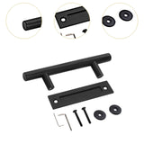 12inch Sliding Barn Door Handle Set Sturdy Simple Assembly Flush Finger Pull