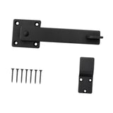 Flip Fence Farm Gate Latch Set Multipurpose Sturdy Matte Black Length 15.2cm