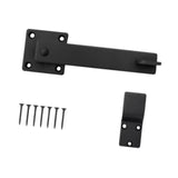 Flip Fence Farm Gate Latch Set Multipurpose Sturdy Matte Black Length 15.2cm