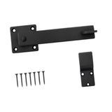 Flip Fence Farm Gate Latch Set Multipurpose Sturdy Matte Black Length 15.2cm