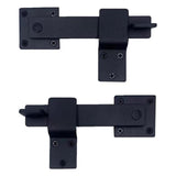 Flip Fence Farm Gate Latch Set Multipurpose Sturdy Matte Black Length 15.2cm