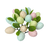 Easter Egg Wreath Round 9.06 inch Greenery Garland for Window Fireplace Home