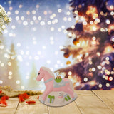 Christmas Tree Pendant Cute Gift Christmas Decor for Festival Holiday Window Rocking Horse