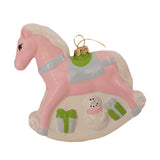 Christmas Tree Pendant Cute Gift Christmas Decor for Festival Holiday Window Rocking Horse