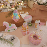 Christmas Tree Pendant Cute Gift Christmas Decor for Festival Holiday Window Rocking Horse