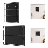 Baseball Card Display Case Gifts Wall Cabinet for Basketball Hockey Football Three Layer