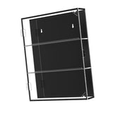 Baseball Card Display Case Gifts Wall Cabinet for Basketball Hockey Football Three Layer