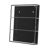 Baseball Card Display Case Gifts Wall Cabinet for Basketball Hockey Football Three Layer