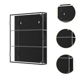 Baseball Card Display Case Gifts Wall Cabinet for Basketball Hockey Football Three Layer