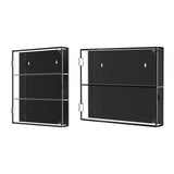 Baseball Card Display Case Gifts Wall Cabinet for Basketball Hockey Football Three Layer