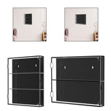 Baseball Card Display Case Gifts Wall Cabinet for Basketball Hockey Football Three Layer