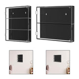 Baseball Card Display Case Gifts Wall Cabinet for Basketball Hockey Football Three Layer