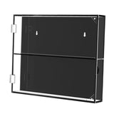 Baseball Card Display Case Gifts Wall Cabinet for Basketball Hockey Football Two Layer