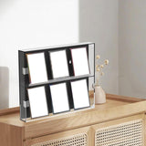 Baseball Card Display Case Gifts Wall Cabinet for Basketball Hockey Football Two Layer