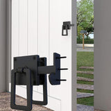 Double Sided Gate Latch Heavy Duty Gate Latch for Backyard Balconies Garages